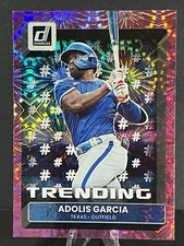 ADOLIS GARCIA TRENDING PINK FIREWORKS 2022 Panini Donruss Texas Rangers #T-9