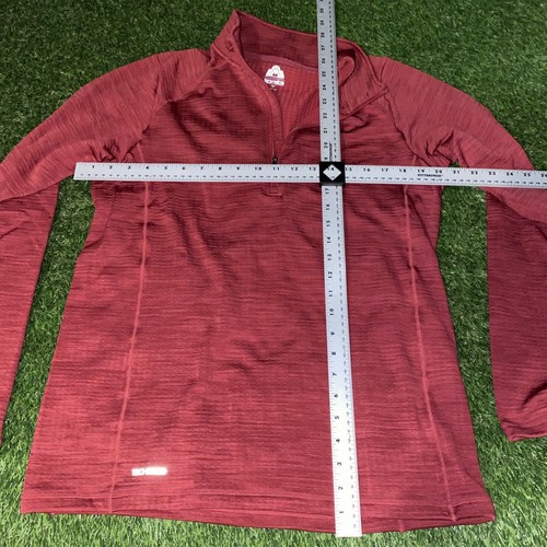 eastern mountain sports 1/4 Zip Jacket Men’s Small Red techwick - Picture 4 of 8
