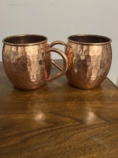 Moscow Mule Hammered Gold Beer Mug 16 Oz