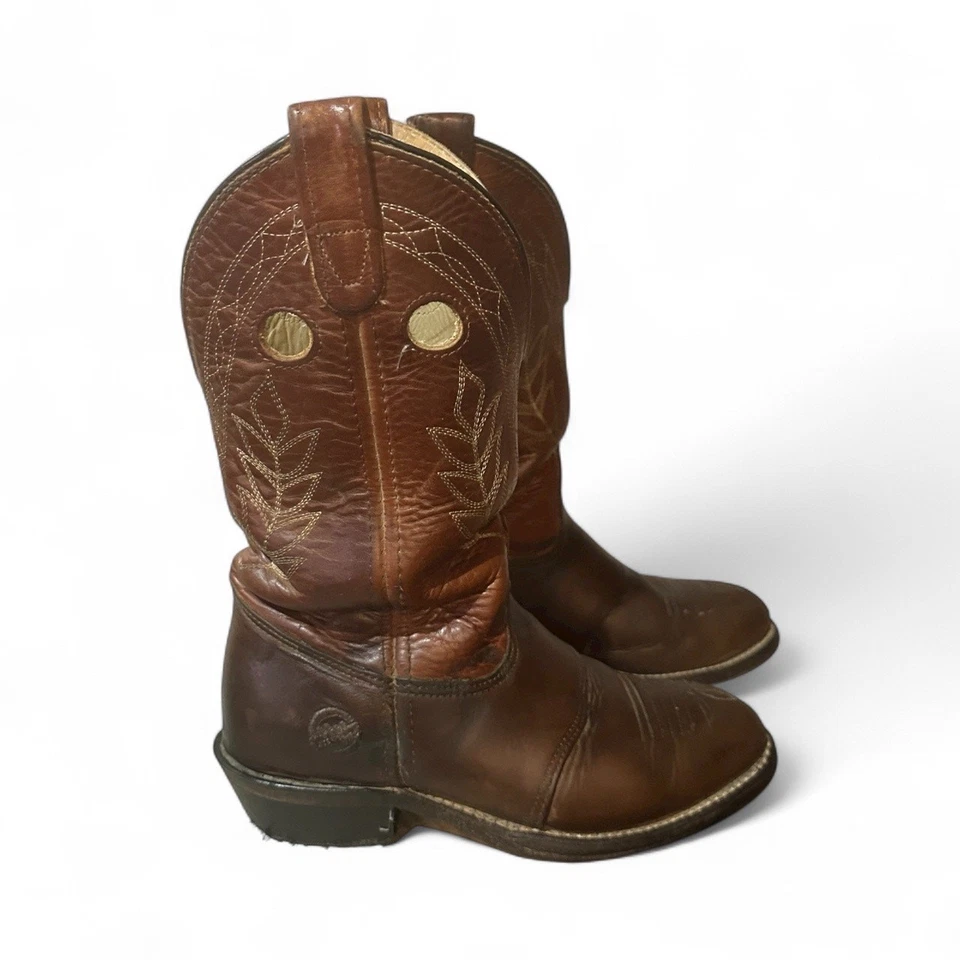 Двойной H 5154 Sz 7 W кожаный тянуть отверстия ковбой езды работы фермы Chore загрузки женщины - Изображение 2 из 4