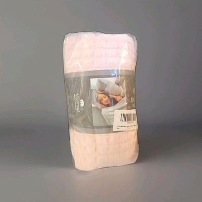 Malinad Light Pink Fleece Waffle Blanket - 60 x 50  Extremely Soft