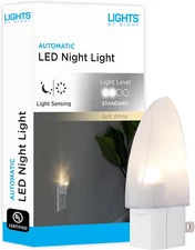 Lights by Night LED Light, Plug-in, Dusk to Dawn 1 Pack, White Shade 