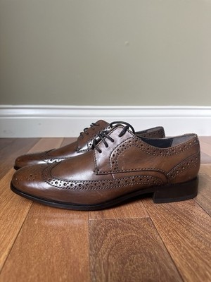 NEW Bostonian Alito 7M Mens Tan Leather Wingtip Brogue Derby  display picture 1