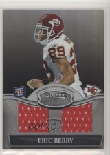 2010 Bowman Sterling Dual Relic Black Refractor /50 Eric Berry #BSRDR-EB a8r