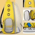 ~Pet Carrier Backpack Oxford Cloth Transparent Space Capsule Pet Bag Travel Cag