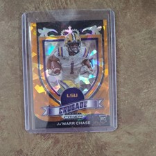 Jamarr Chase Orange Cracked Ice Crusade Prizm Draft 21 #162 Rookie Card SP