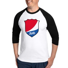 CafePress Pepsi Varsity Badge 3 Baseball Tee 164143490