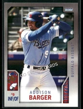 2025 Buffalo Bisons Addison Barger RC Rookie Blue Jays Minor League