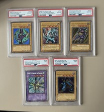 PSA10 1st Edition LOB 2002 Blue-Eyes White Dragon / Dark Magician / Gaia - POR