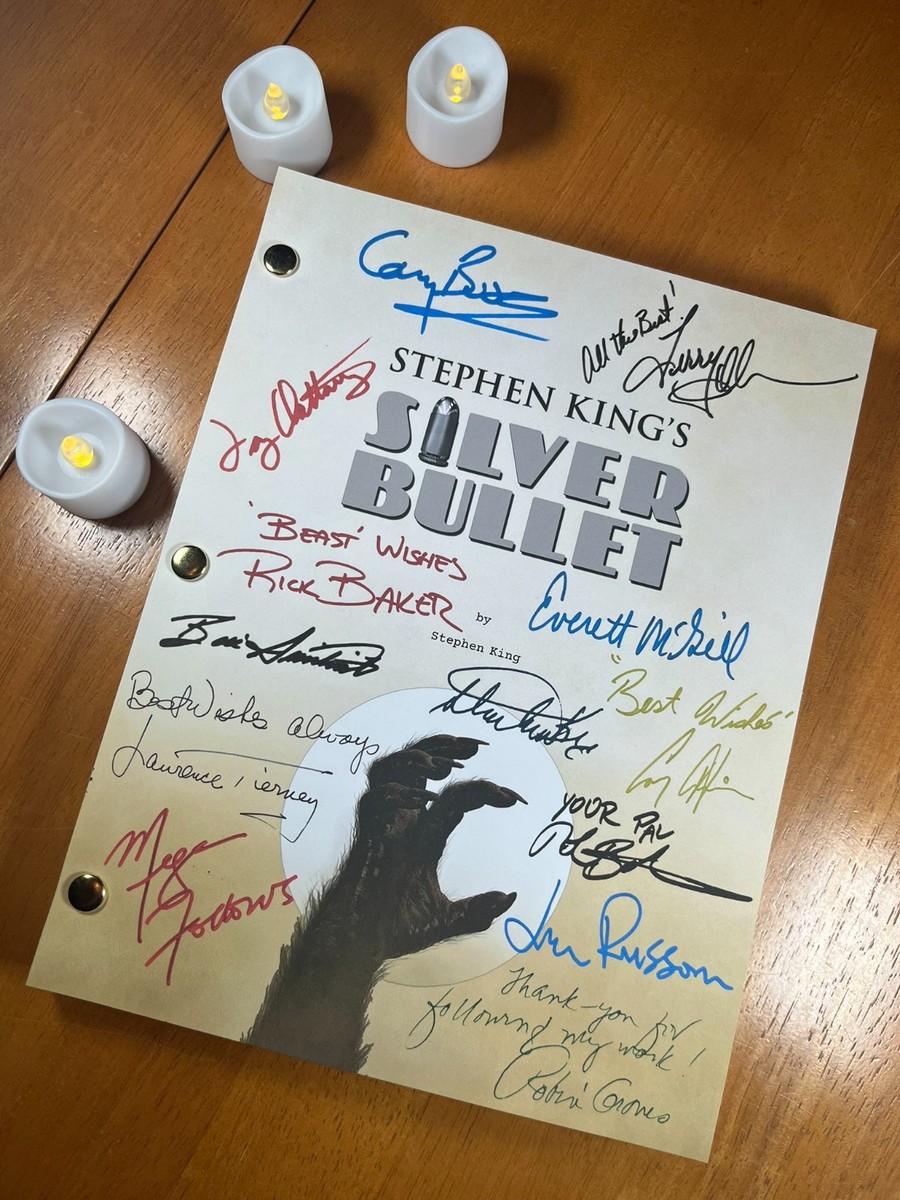 Silver Bullet Script Signed - Autograph Reprints - 149 Pages