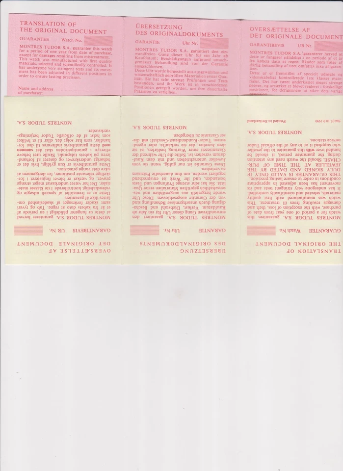 Tudor Prince Oysterdate CigarettesCard red english with 2x translations - Image 4 of 4