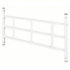 Prime-Line Adjustable Window Security Guard 23.5 38 in White 3-Bar Steel Safety