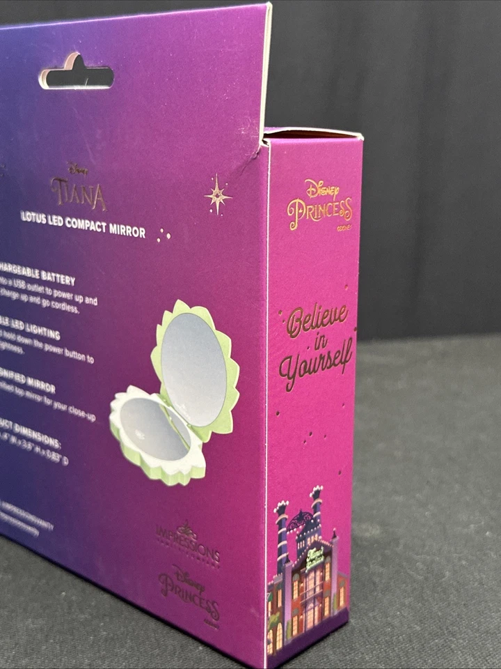 Disney Tiana Lotus LED Compact Mirror Rechargeable - Image 4 of 4