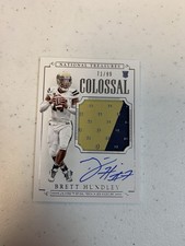 2015 Panini National Treasures College - Football Materials Signatures Brett...