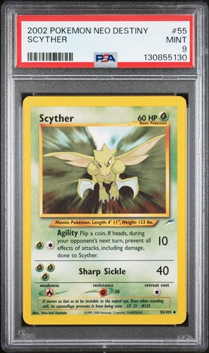 Scyther (Unlimited) graded PSA 9 for sale on eBay