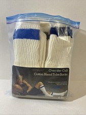 Vintage 80s Towncraft Tube Socks Mens 9-12 Over the Calf 6 Pair White NOS USA