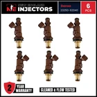 Set of 6 Reman Denso 23250-62040 Fuel Injector 1999-2004 Toyota Tacoma 3.4L V6