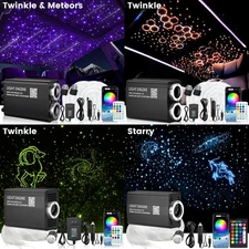 500-2200PC Car Home Headliner Twinkle Meteor Shooting Star Light Kit Fiber Optic