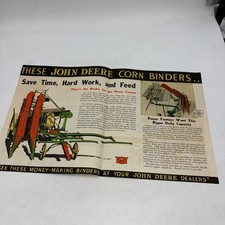 Vintage John Deere Corn Pickers Binders Sales Brochure Farm Equipment