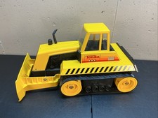 Tonka Mighty Bulldozer In Tin And Plastic Very Clean Vintage  