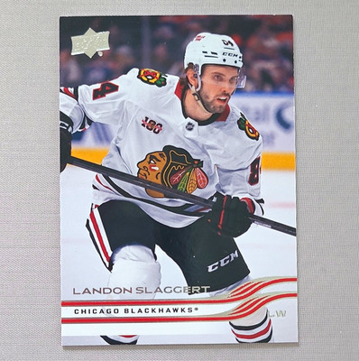 Upper Deck 2025-26 Extended Series Landon Slaggert #527 Chicago Blackhawks