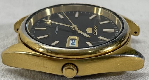 Seiko 5 Automatic 7S26-0430 A4 Black 21 Jewels 7S26B - No Band - Works - Picture 3 of 12