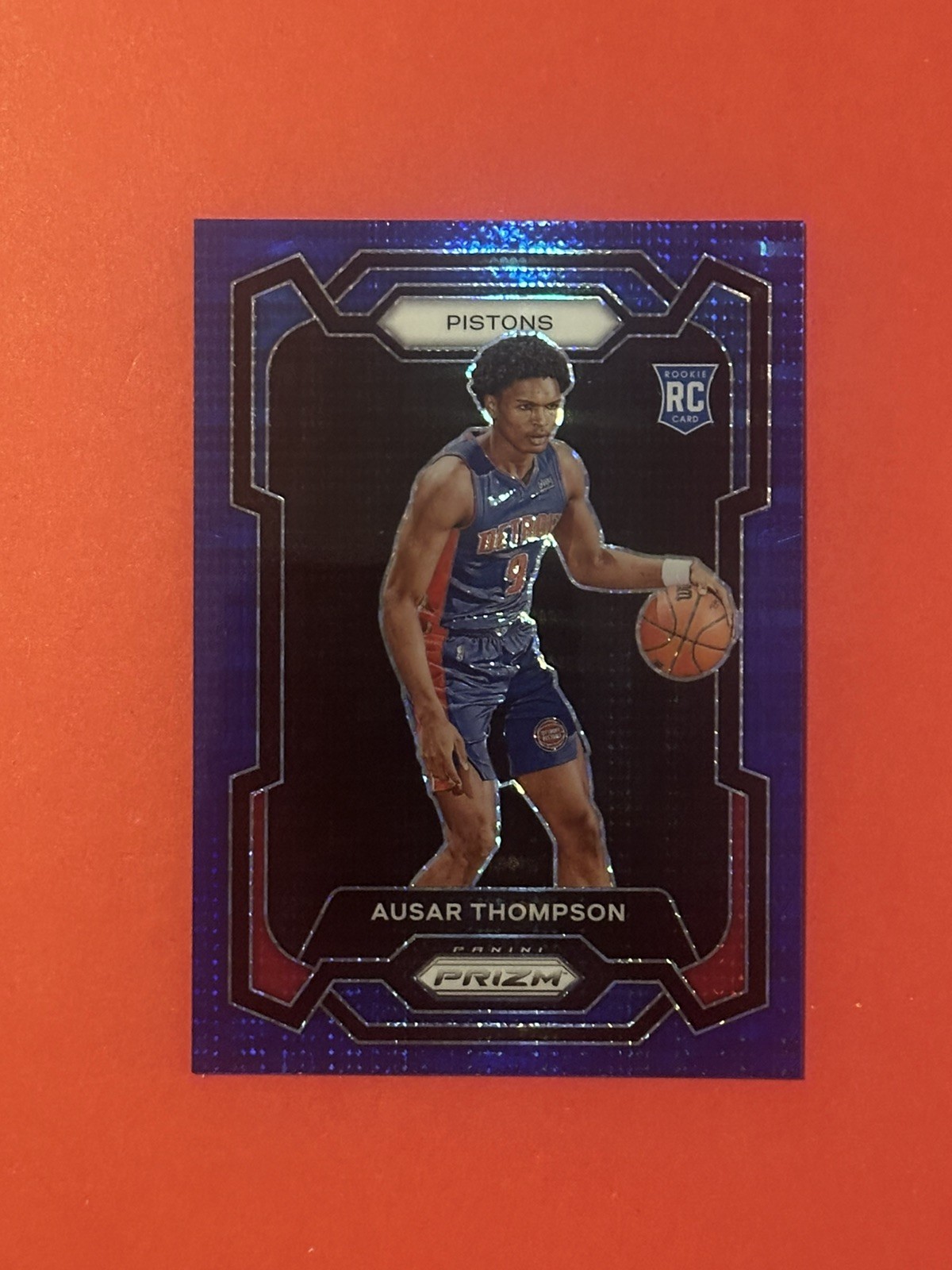 2023-24 Panini Prizm - Ausar Thompson #178 Blue Seismic Prizm /99 (RC)