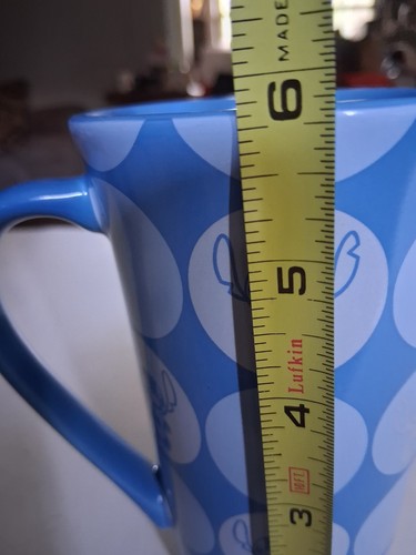 Disney Mug Blue Stich Ohana Means Family 5 3/4" Tall - Picture 9 of 9