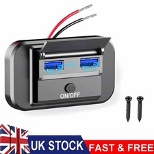 Fits VW T5 T6 campervan motorhome Caravan 12V Dual USB Fast Charger Power Socket