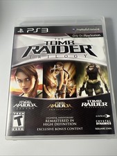 Tomb Raider: Trilogy (Sony PlayStation 3, 2011) CIB Tested Work