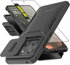Motorola Moto Edge 2025 Case with HD Screen Protector Slide Camera Cover