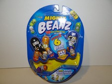 2003 Mighty Beanz Series 2 - New in Sealed Package 6 Beanz 3 Trading Cards