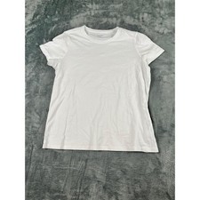 Calvin Klein Performance White T-Shirt Women's XL/TG/XG Crew Neck Basic Tee