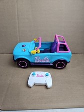 Barbie RC SUV Hot Wheels Remote Control Vehicle Blue Purple Pink Tested WORKS