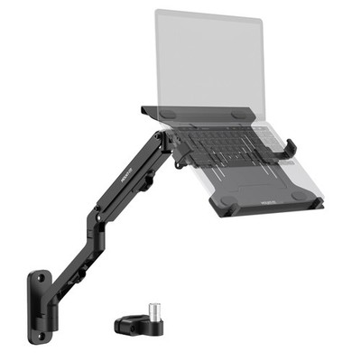 Mount-It! Ergonomic Laptop Arm for Wall or Pole Mounting, Full Motion Adjustment