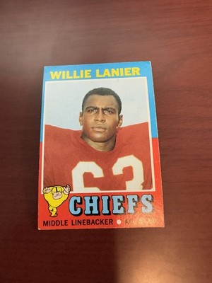 1971 Topps #114 Willie Lanier Rookie Card HOF. VG/EX