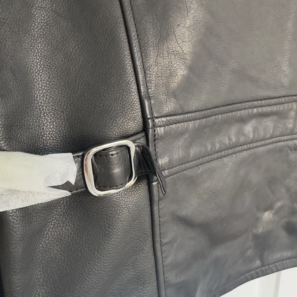 BNWT Mens Schott Leather Jacket - Large ID No. 6875 - Image 4 of 4