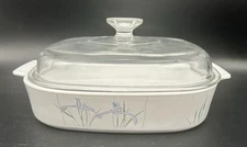 Corning Ware A-1-B SHADOW IRIS A-1-B Casserole Dish w/Lid / 1 Liter Quart