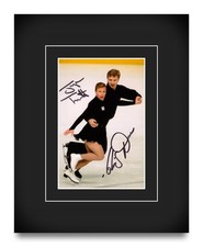 Torvill & Dean Signed 10x8 Photo Autograph Olympic Ice Skating Gift Display +COA