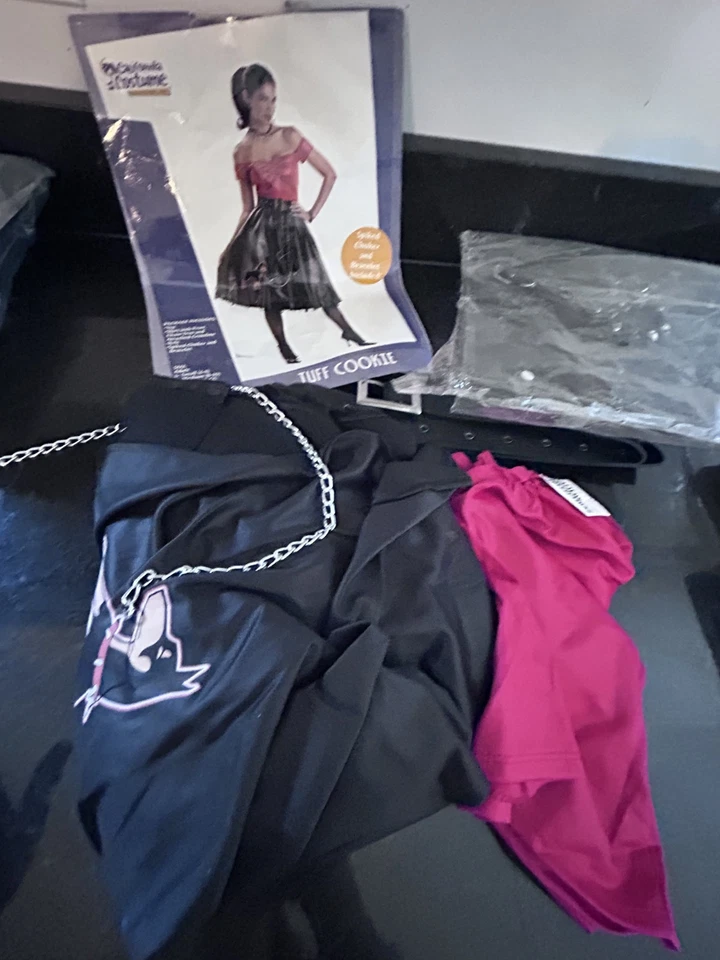 Disfraces de California Disfraz de galleta de toba Adulto S 6-8 Rockabilly Años 50 Sin brazalete Foto 4 de 4