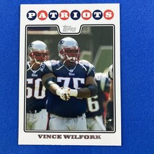 Vince Wilfork 2008 Topps Card #201 NFL New England Patriots