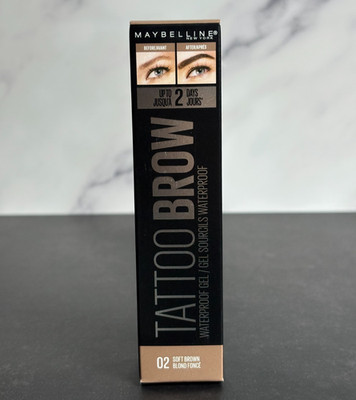Maybelline Tattoo Studio Waterproof Brow Gel SOFT BROWN - NEW