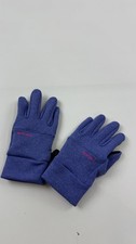 HEAD Gloves Girls Large Blue Fleece Winter Stretch Gripper Palm Warm Lined