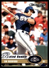 Jim Rushford 2003 Donruss #35 Brewers MLB READ FREE SHIPPING AutographDen
