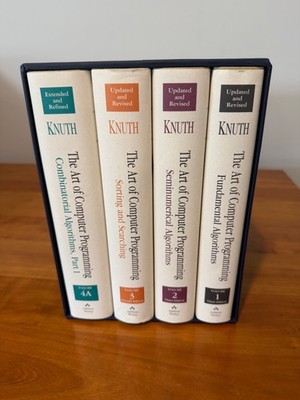 The Art of Computer Programming Volumes 1-4A Box Set Hardcover Donald Knuth 2011