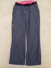 Koi Lite Scrub Pants Medium Womens Slim Fit Mechanical Stretch Dobby Grey