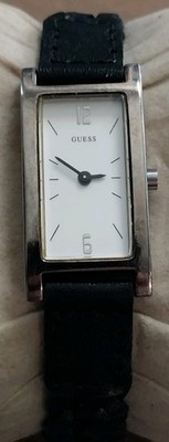 GUESS Quartz Watch G50329L White Dial Leather Band New Battery