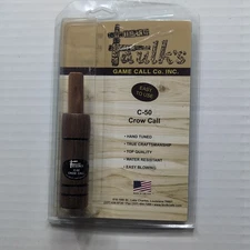 Faulk's Game Call Co. C-50 Crow Call Walnut Brown Hand Tuned NIP