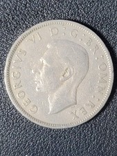 1949 King George VI Two Shillings Florin IND IMP Coin VF Circulation