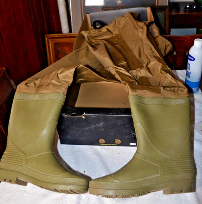 Hodgman Mackenzie Cleated Boot Chest Waders Brown Size 10